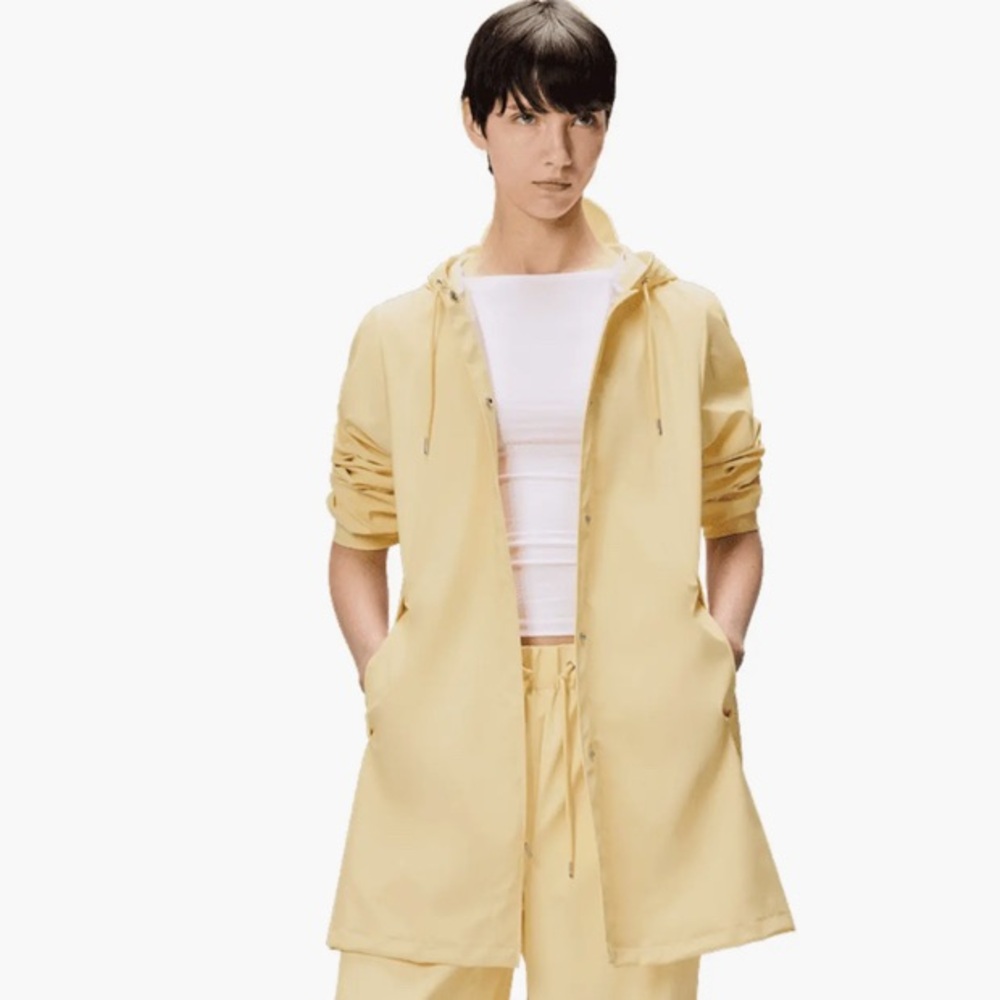Rain Coat by RAINS A-Line with Hood/Hat Medium Assorted Colors (One)